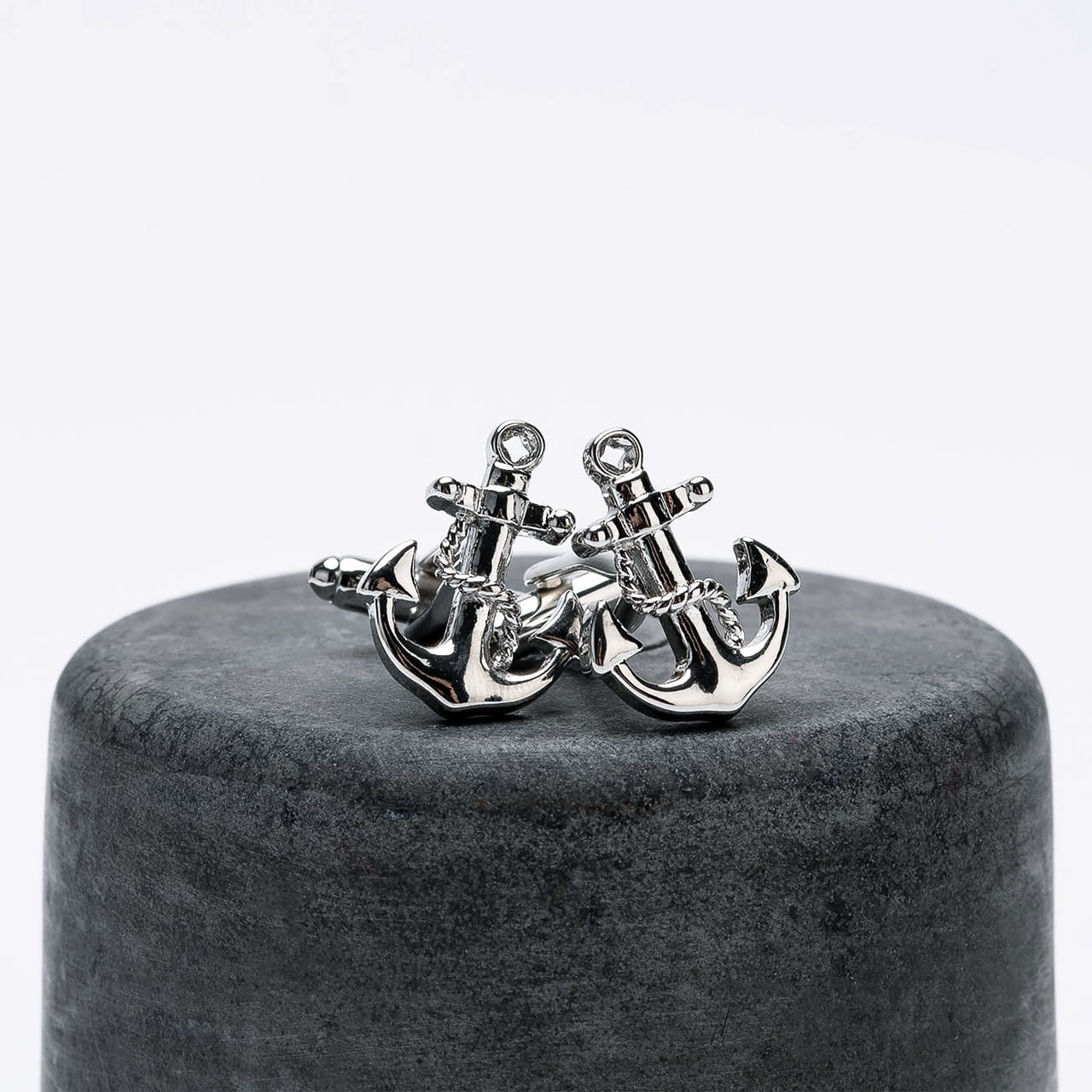 Spinki do mankietów Kotwica prezent dla żeglarza prezent dla marynarza praktyczny prezent dla żeglarza