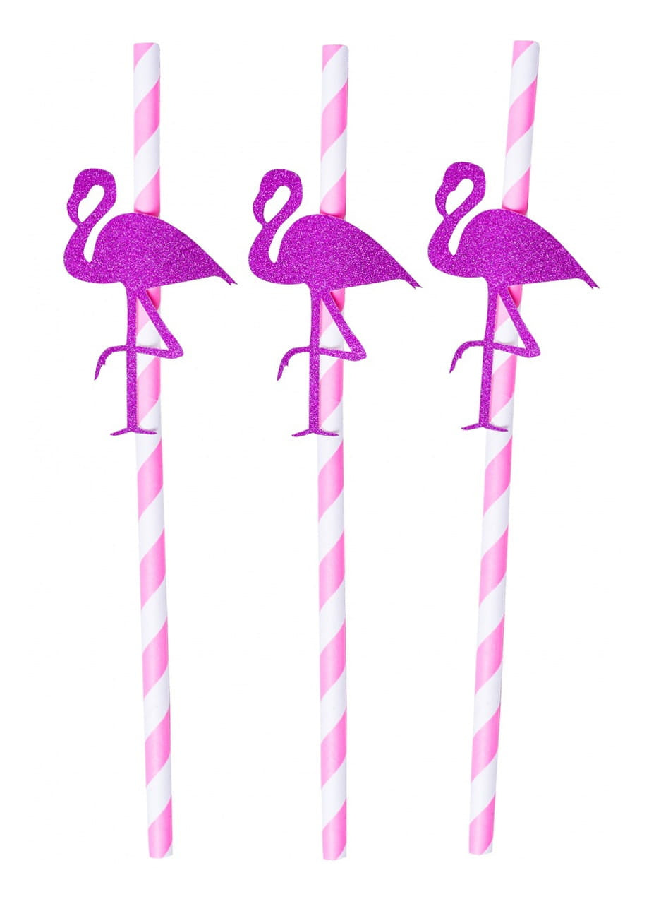 Paie din hârtie FLAMINGO (5 buc.)