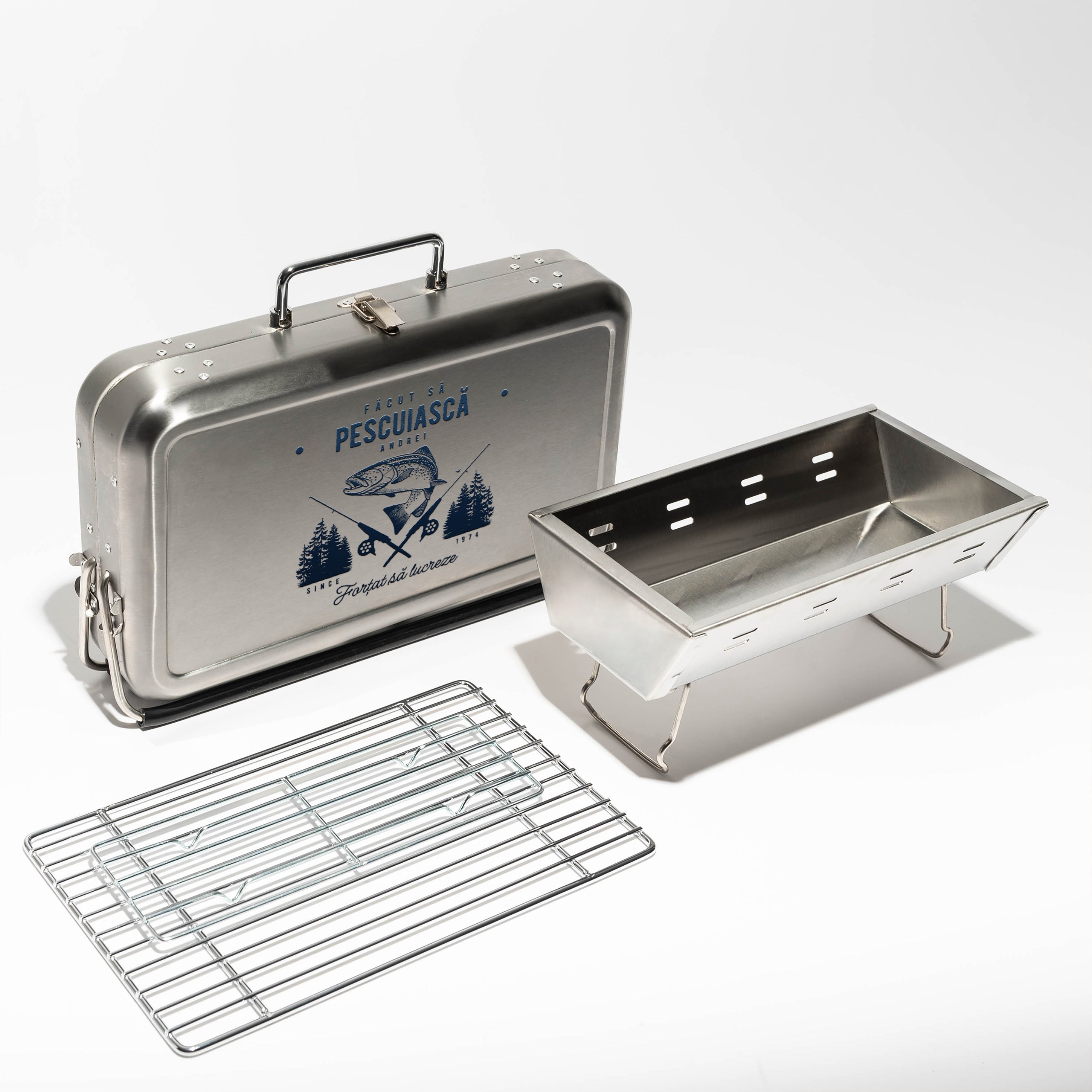 Grătar tip valiză - cadou original pentru un pescar