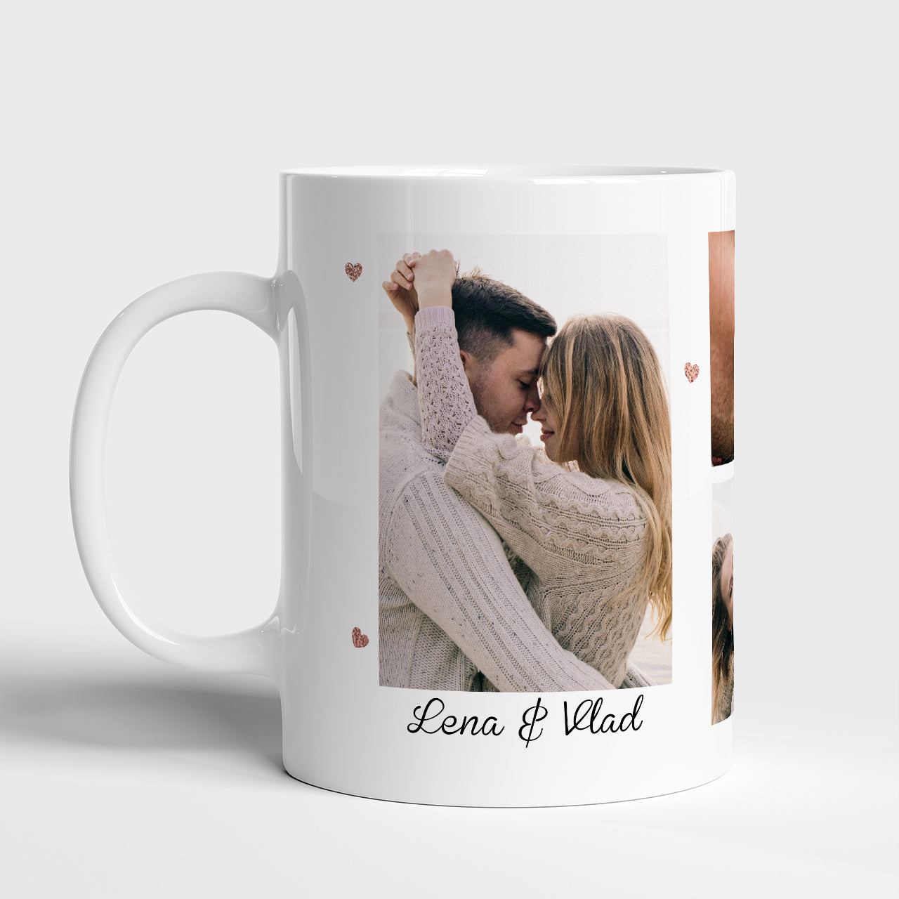 Kubek na Walentynki KOLAŻ ZDJĘĆ upominek walentynkowy dla niej kubek walentynkowy prezent na Walentynki 