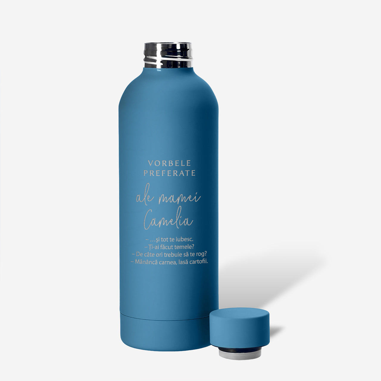 Sticlă termică pentru apă – Zicale – cadou de Ziua Mamei