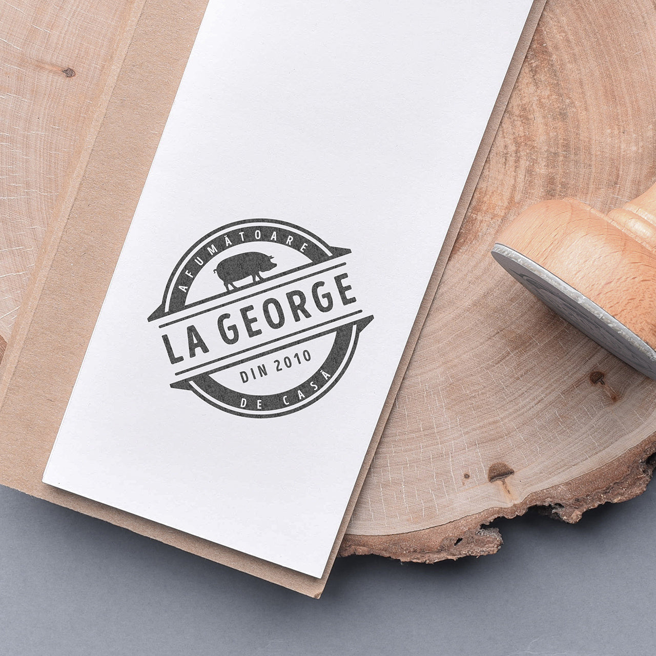 Ștampilă personalizată pentru afumător