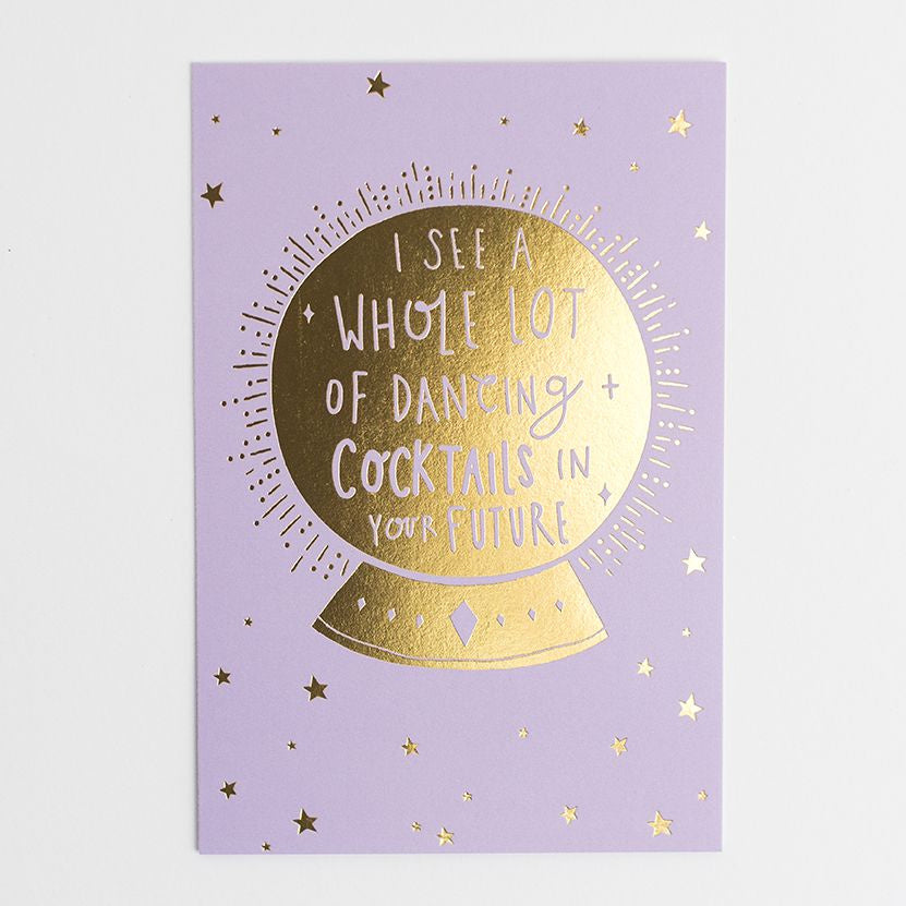 Felicitare cu bilă magică – pentru prietenă