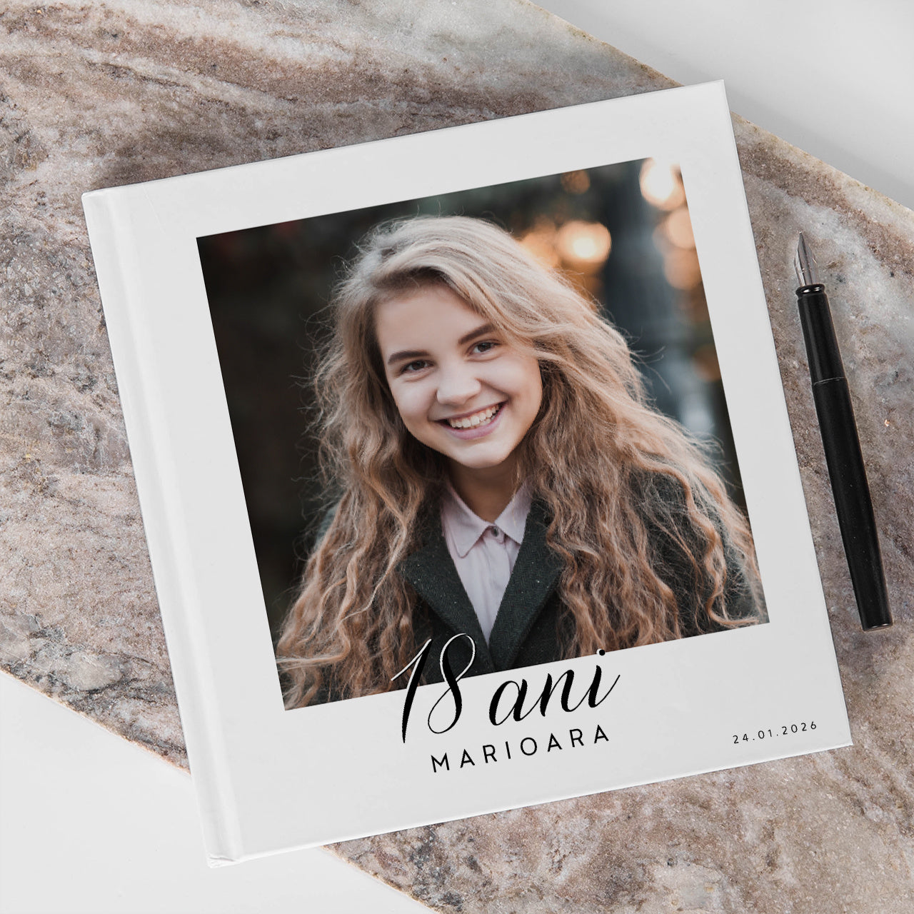 Personalizowana księga gości na 18 urodziny album na 18 urodziny prezent na 18 urodziny pamiątka 18 urodzin