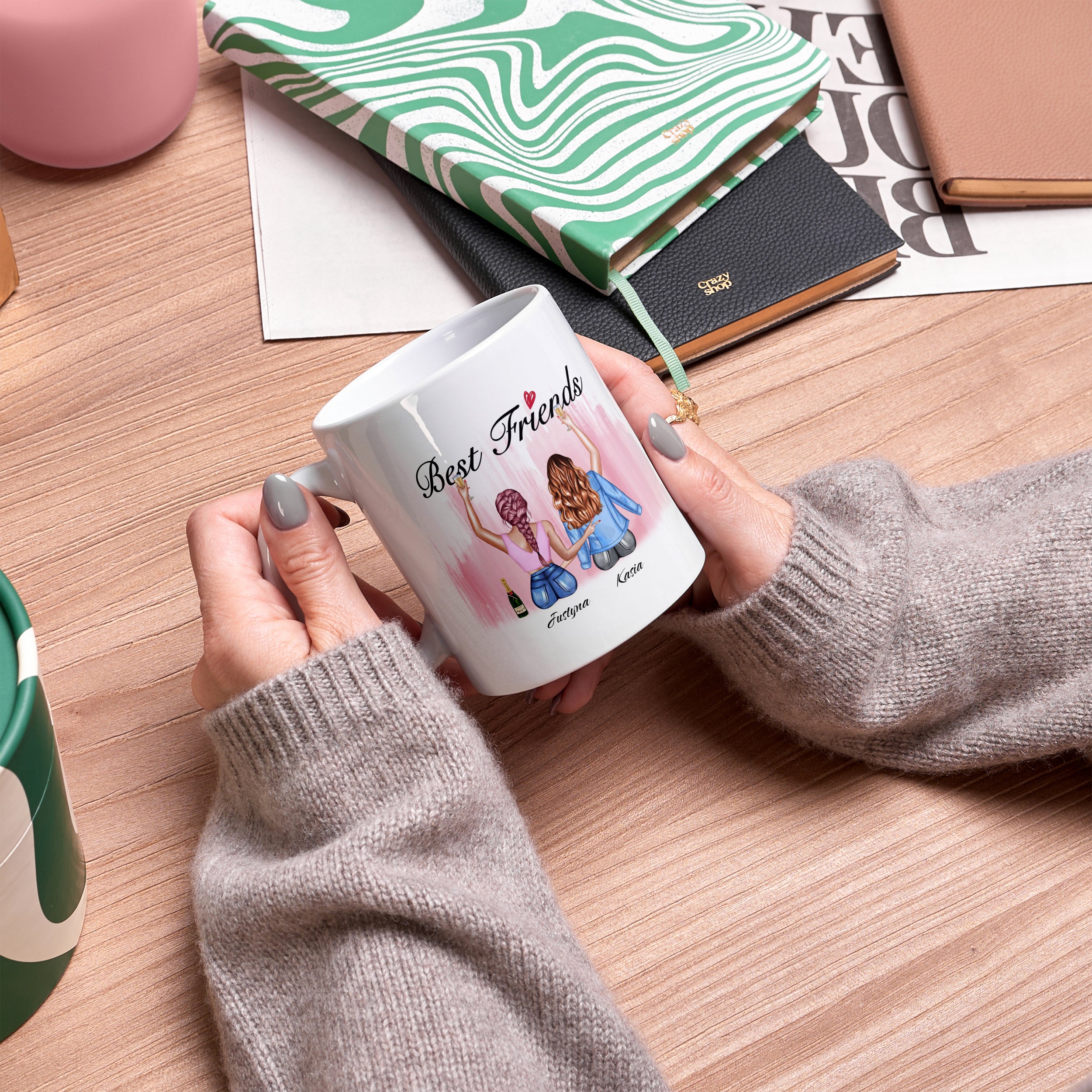 Kubek dla najlepszej przyjaciółki - Best Friends  prezent dla przyjaciółki prezent dla koleżanki kubek dla przyjaciółki prezent dla bff 