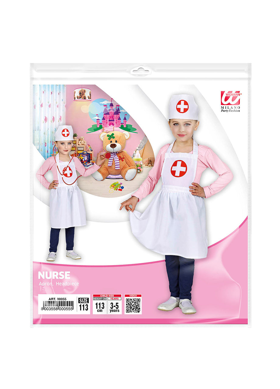 Costum ASISTENTĂ MEDICALĂ pentru fete 113 cm