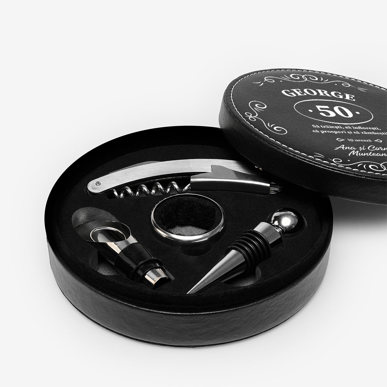 Accesorii pentru vin - cadou aniversar la 50 de ani