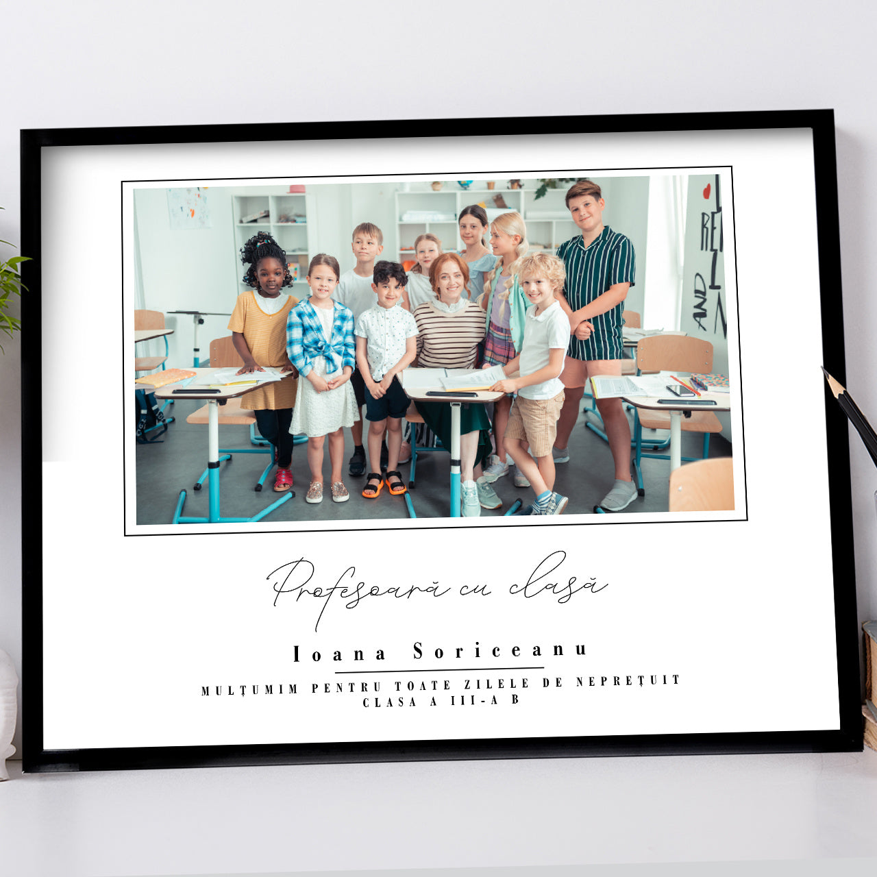 Personalizowany plakat dla nauczyciela prezent dla nauczyciela plakat ze zdjęciem