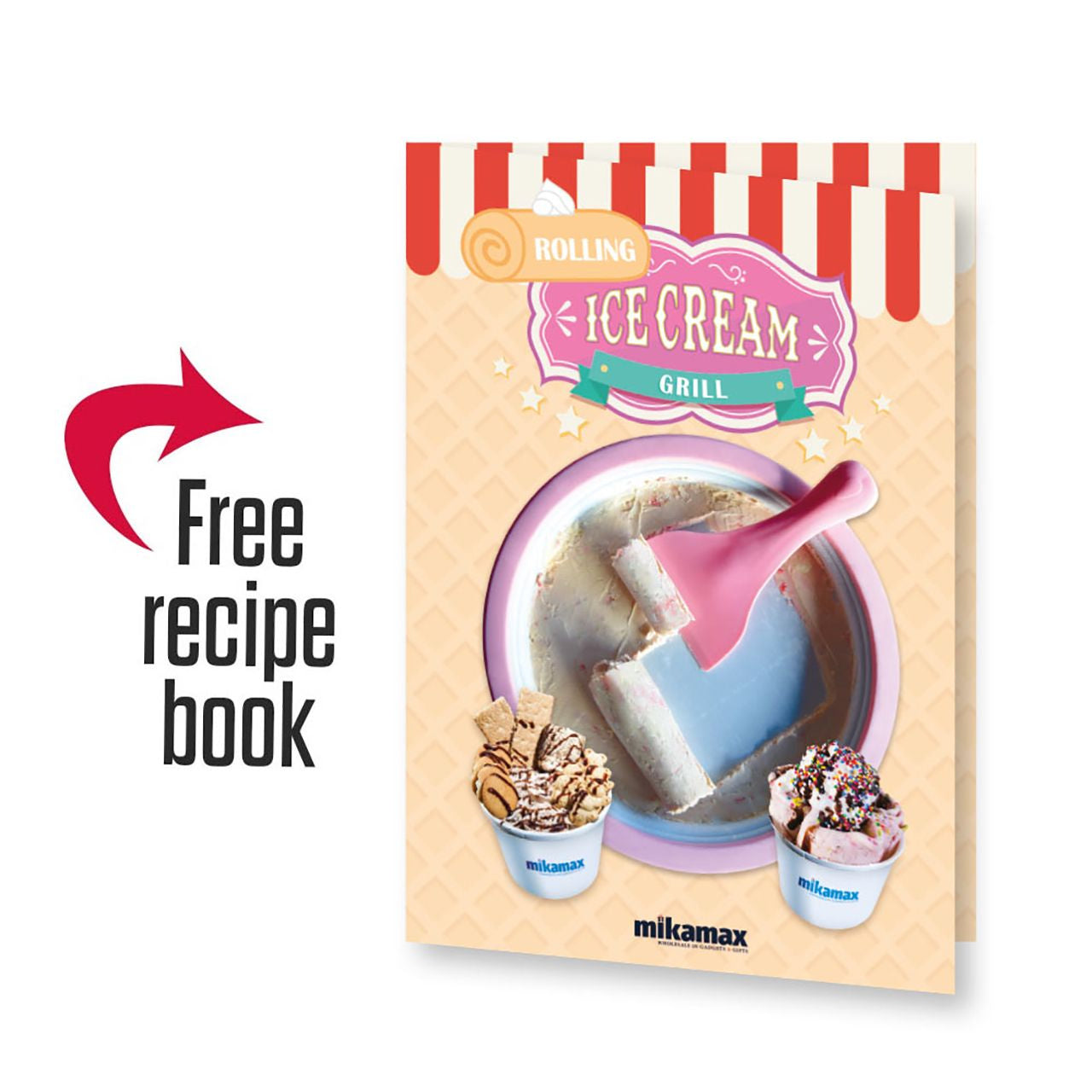 Maszyna do tajskich lodów prezent dla miłośnika słodyczy maszyna do robienia lodów tajskich