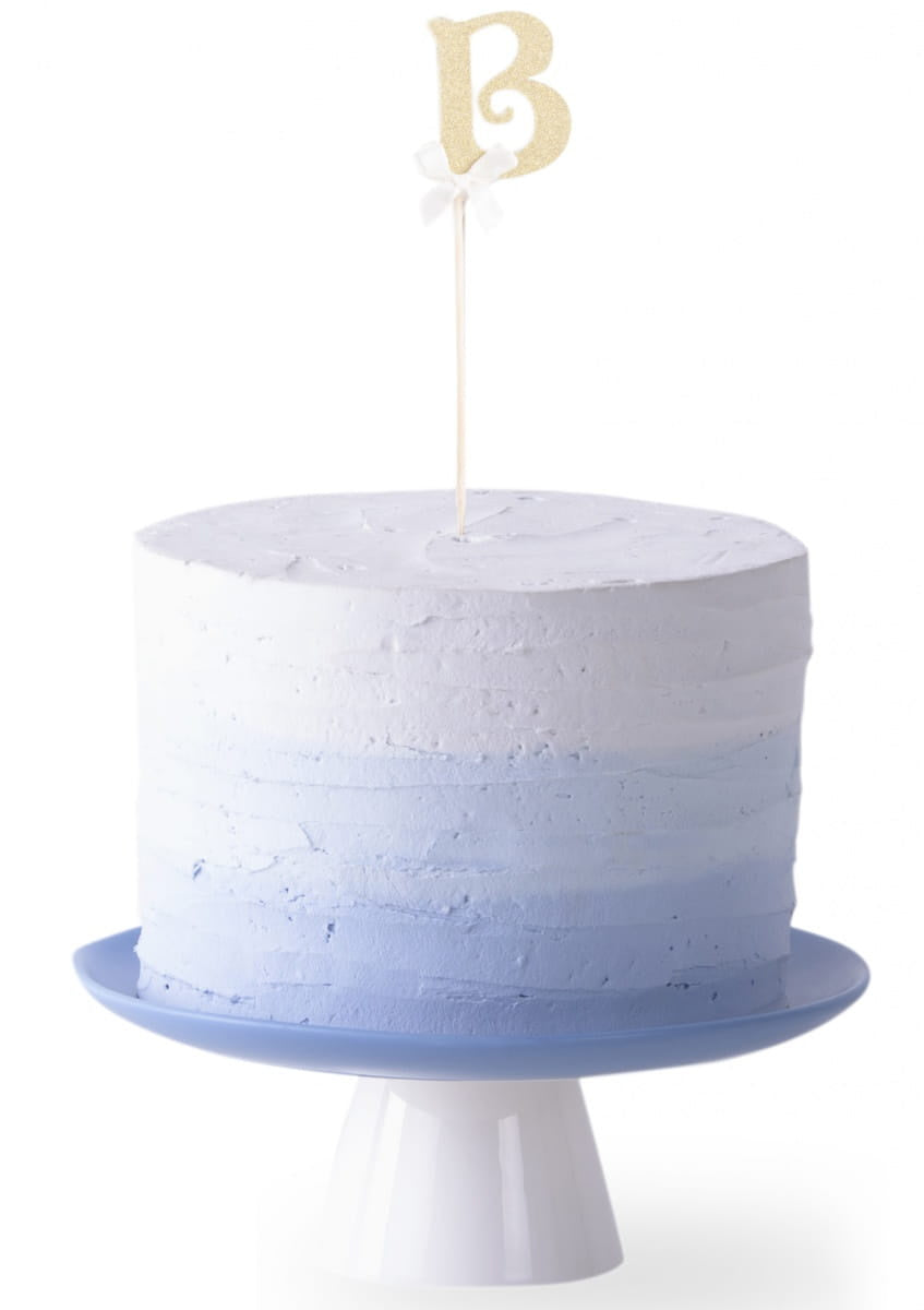 Picker pentru tort LITERĂ B aurie