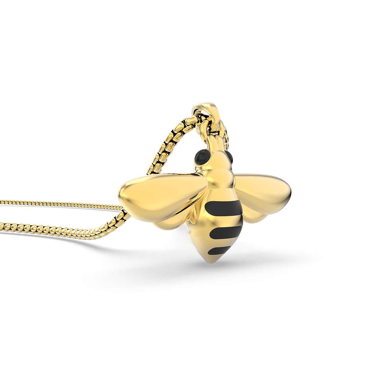 Colier cu pandantiv albină