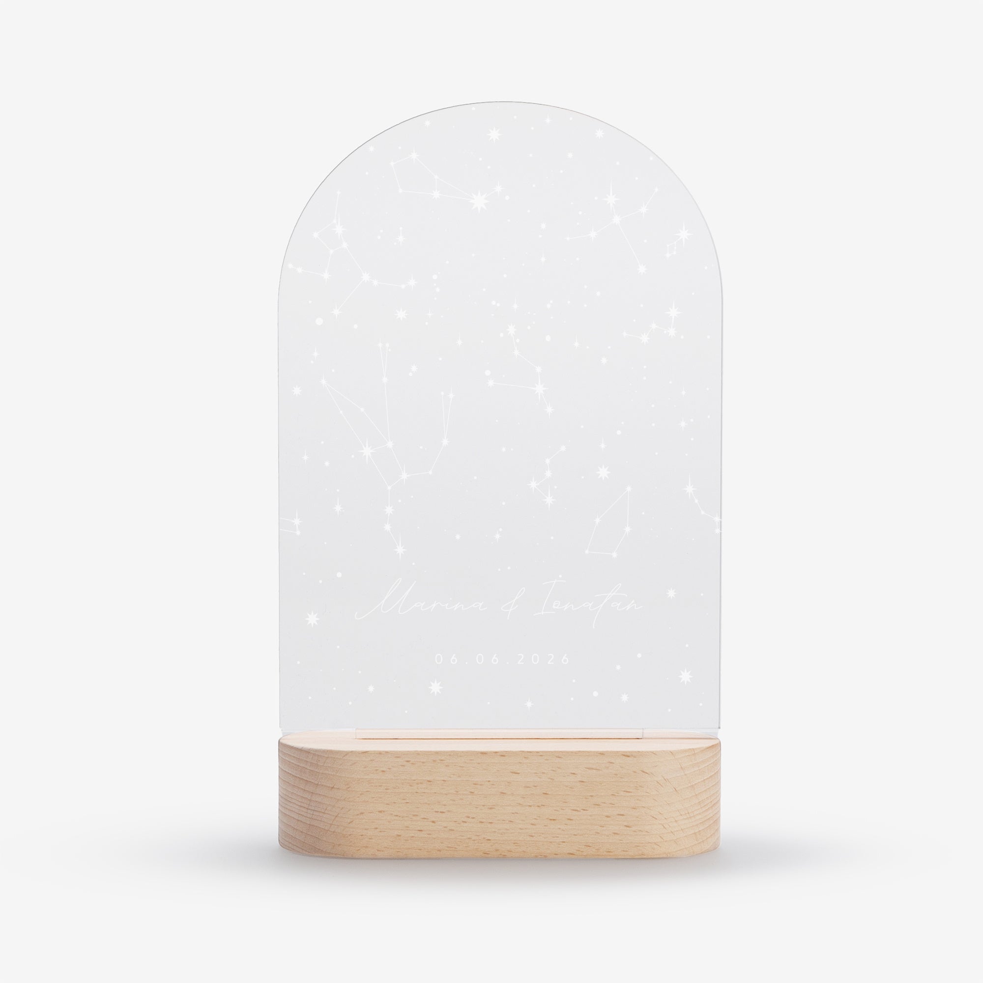  Lampă Led – Stele – trofeu de nuntă