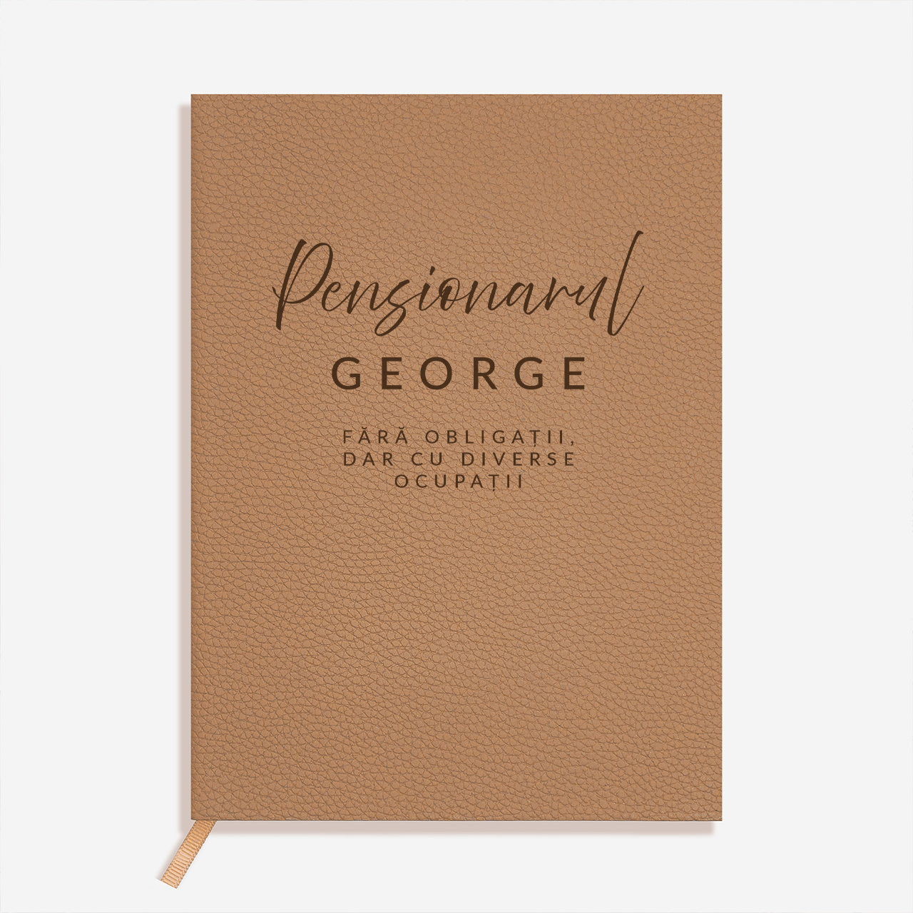 Personalizowany notes ze złotymi brzegami - prezent z okazji przejścia na emeryturę notes na prezent