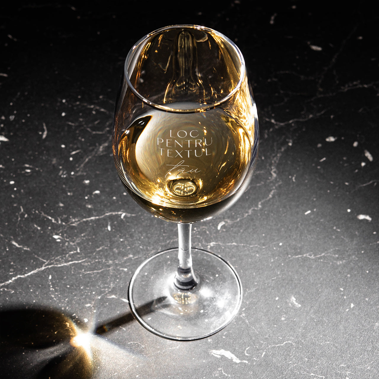 Pahar gravat cu text personalizat 470 ml