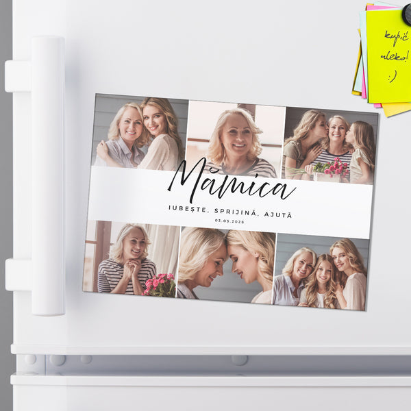 Magnes ze zdjęciami - upominek na Dzień Mamy magnes na dzień mamy prezent dla mamy prezent na dzień mamy