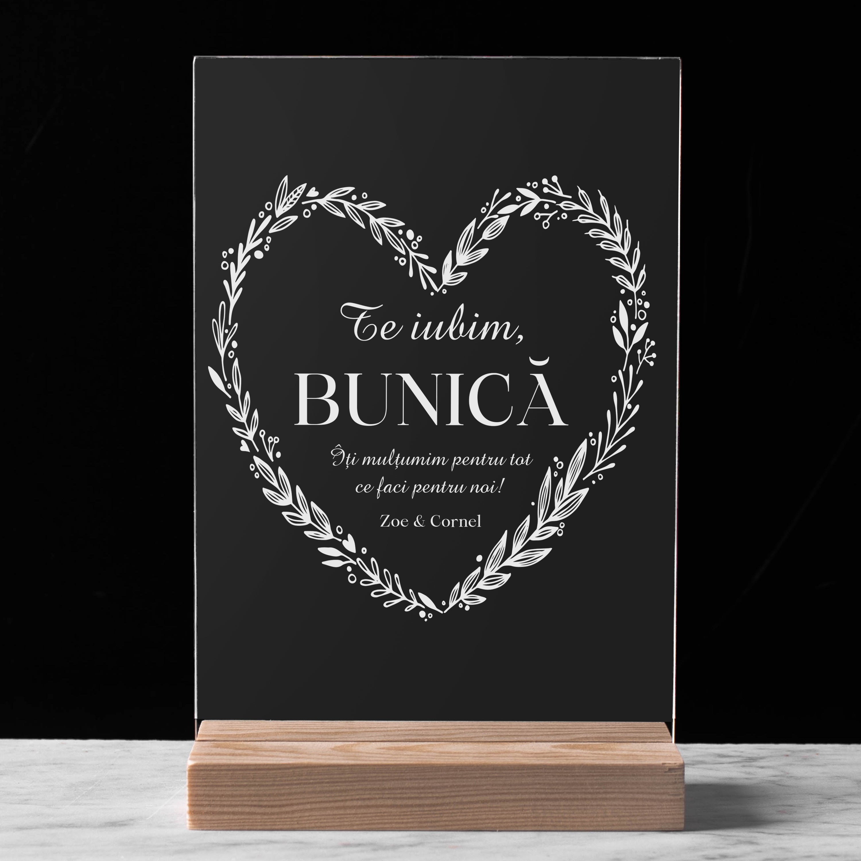 Grawerowana statuetka dla babci - Kocham Cię babciu prezent dla babci prezent na Dzień Babci