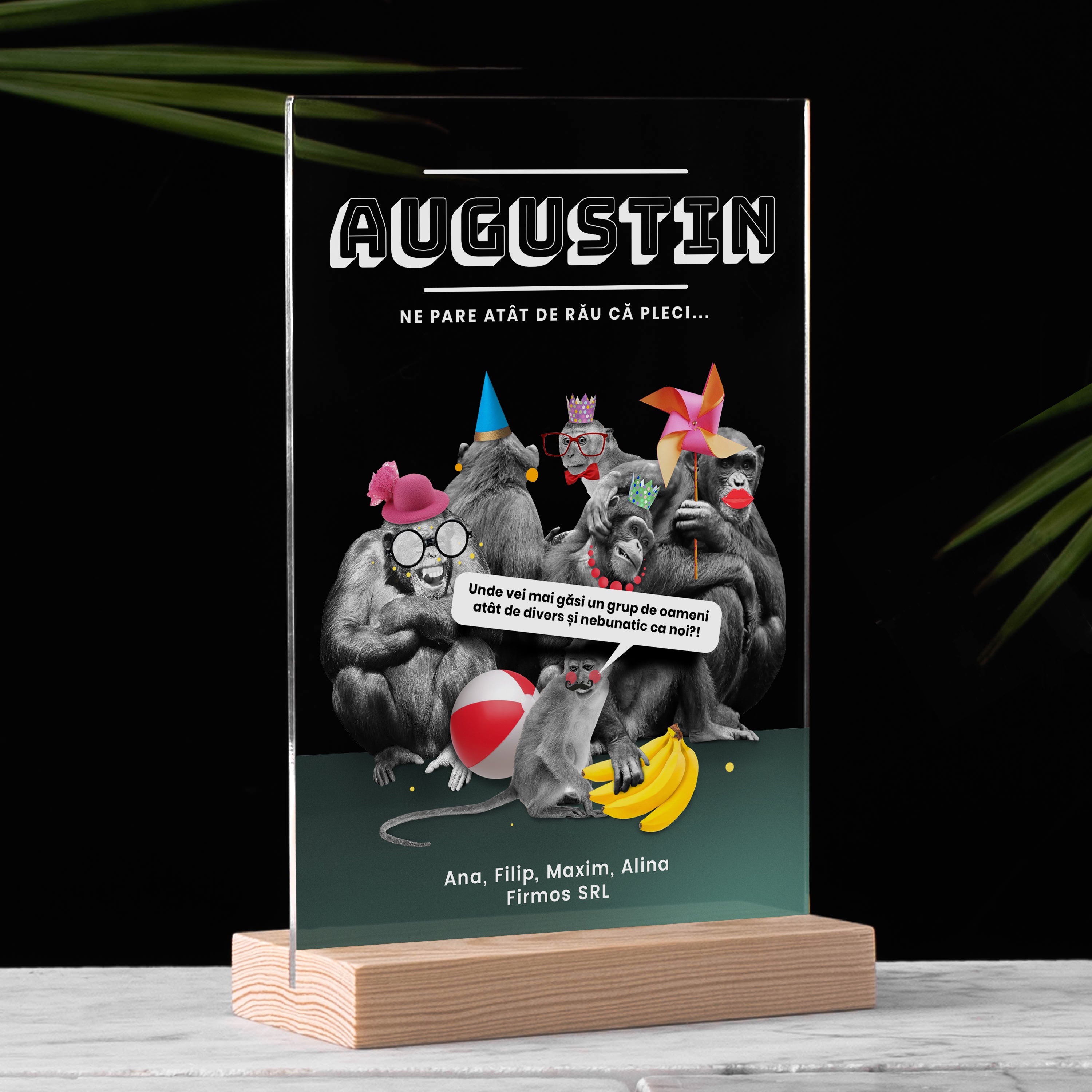 Statuetă personalizată – cadou pentru plecarea de la serviciu