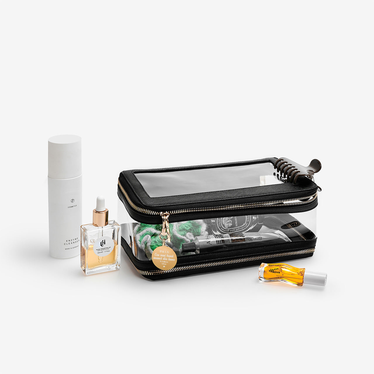 Trusă cosmetică din piele pentru femei – cadou de Ziua Mamei