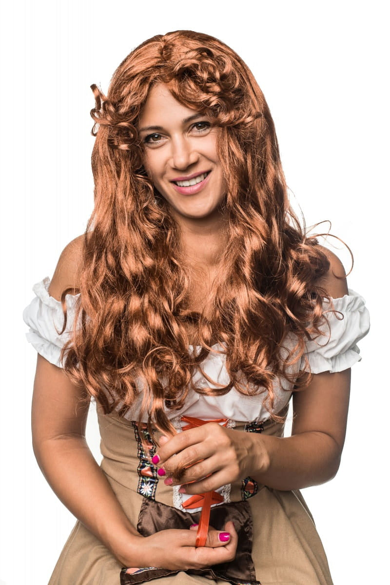 Castanie perucă de carnaval HELENA
