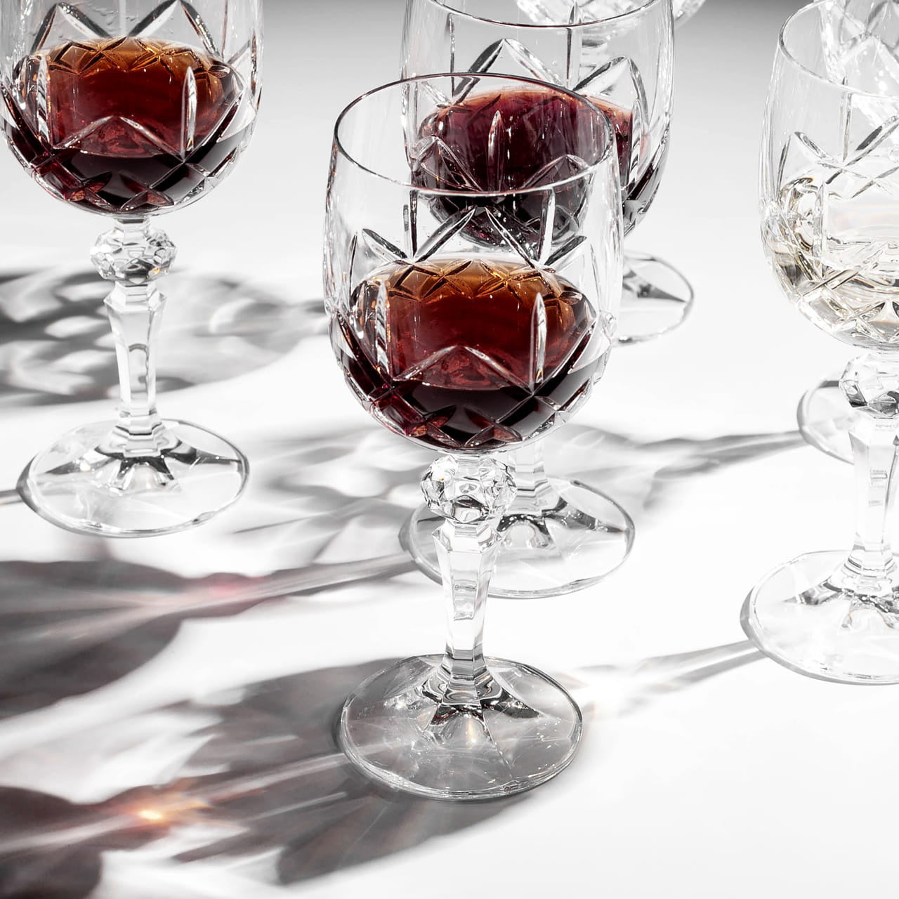 Luksusowe kieliszki do wina z kryształu 6 szt. prezent na ślub kieliszki na prezent
