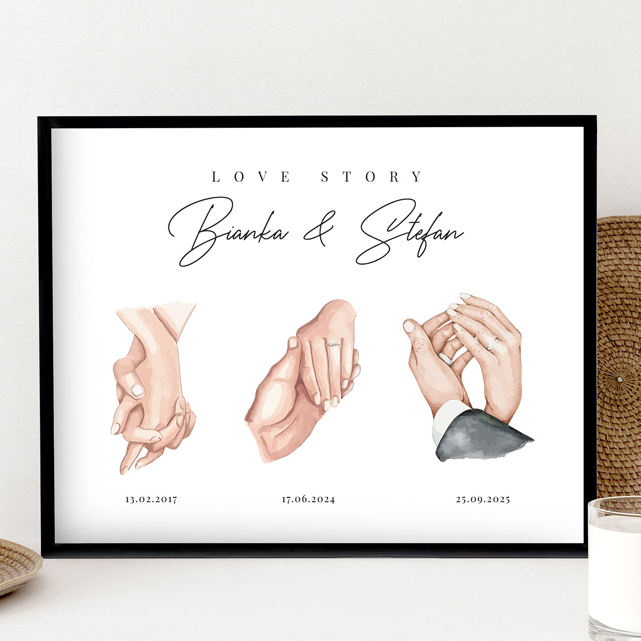 Poster pentru tinerii căsătoriți - Love Story