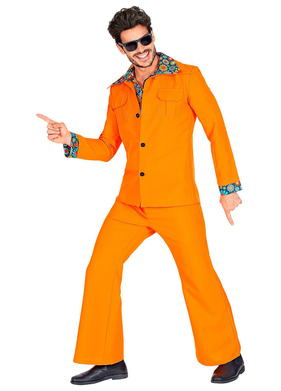 Costum pentru bărbați anii ’70 PORTOCALIU COSTUM - XL