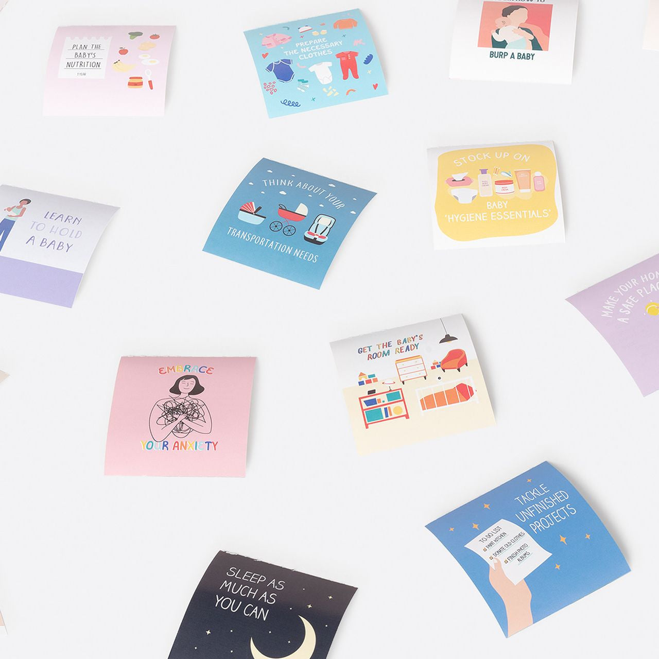 Karteczki z wyzwaniami dla młodych rodziców upominek dla młodych rodziców