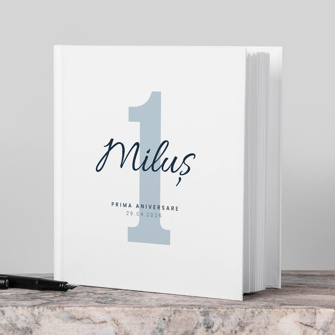 Personalizowana księga pamiątkowa na roczek chłopca księga gości na roczek prezent na roczek dla chłopca