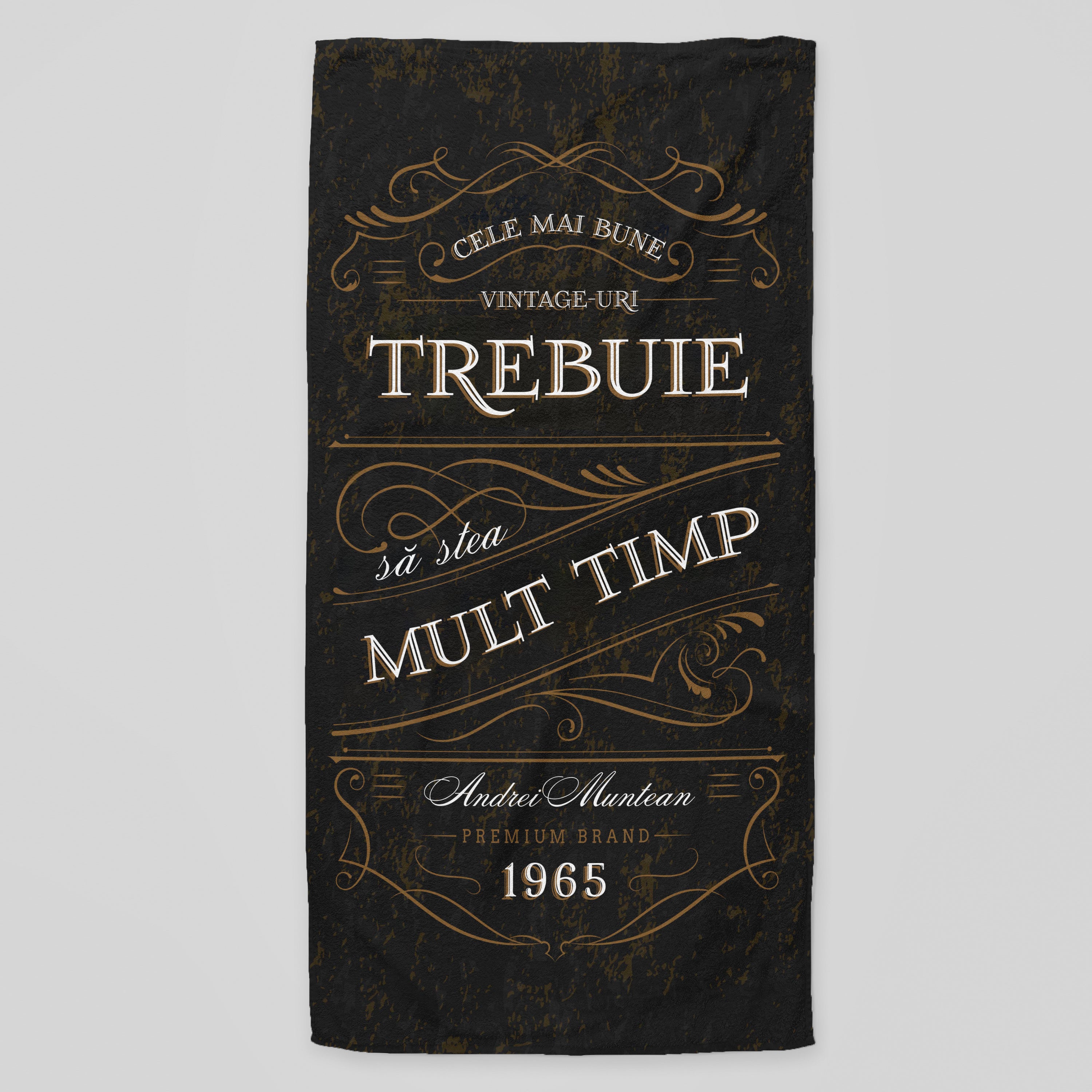 Ręcznik z oryginalnym nadrukiem - prezent dla miłośnika whisky prezent dla niego na urodziny