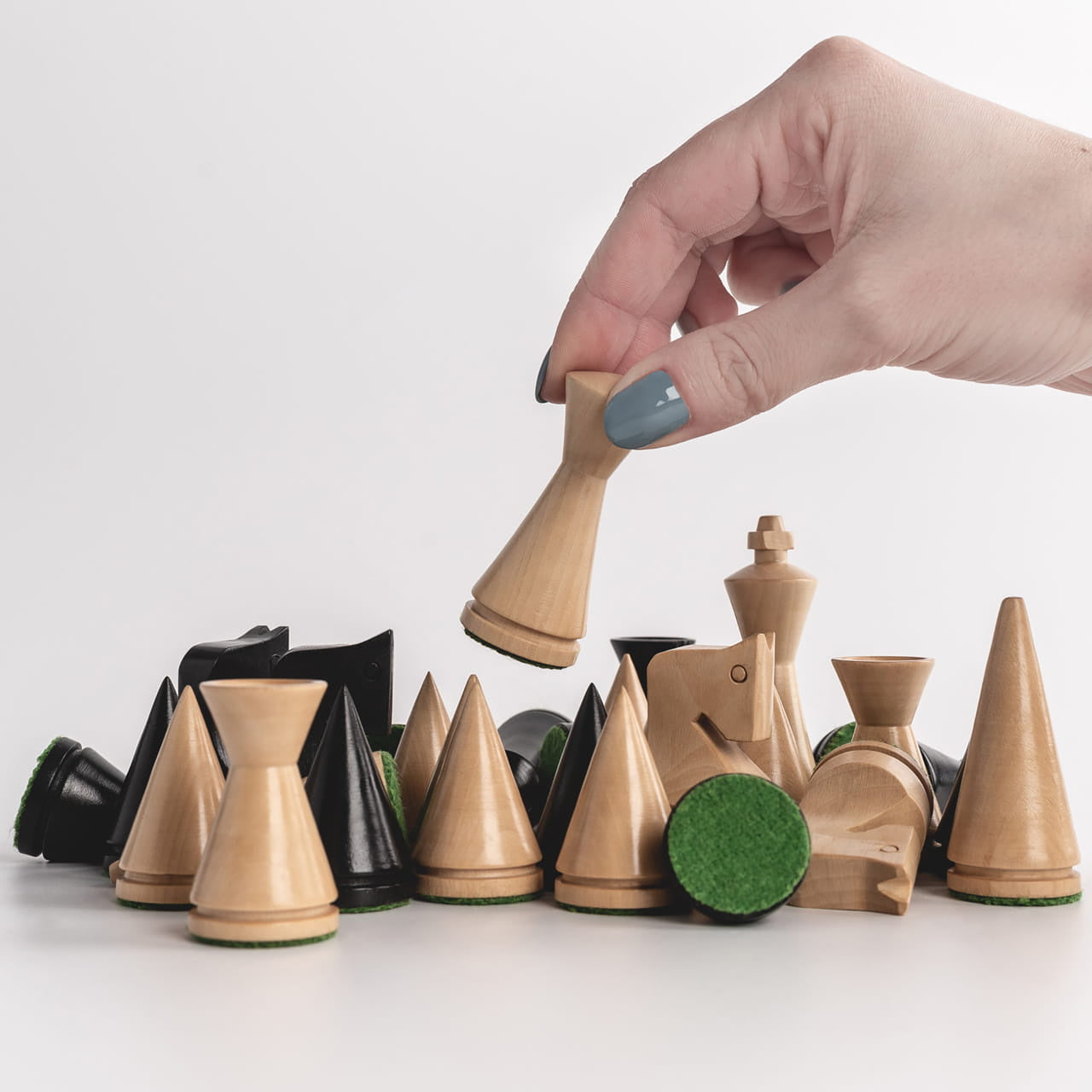 Szachy dębowe na prezent - ręcznie robione szachy na prezent prezent dla taty prezent dla męża