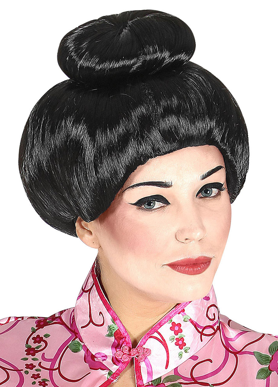 Perucă neagră Japonki GEISHA