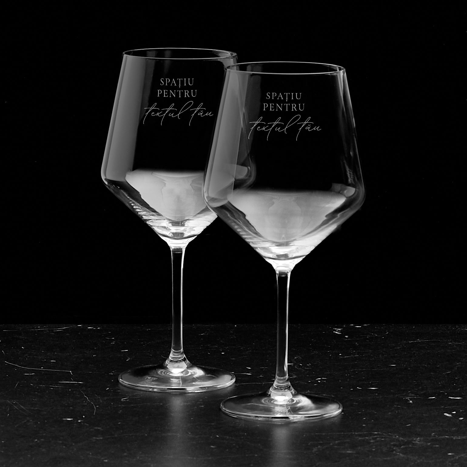 Zestaw dużych kieliszków do wina - prezent dla małżeństwa prezent na rocznicę ślubu prezent dla pary