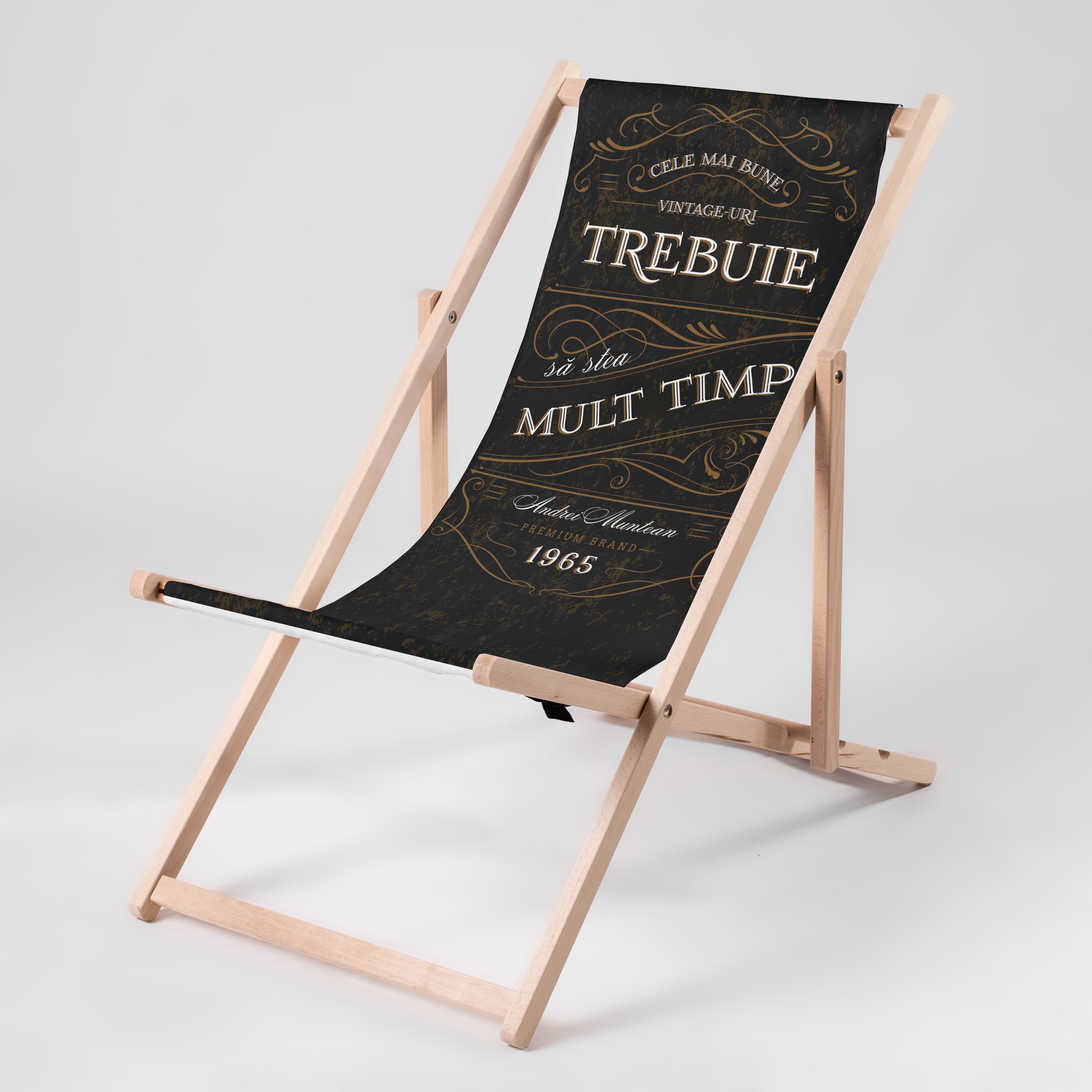 Leżak personalizowany - prezent dla mężczyzny leżak ogrodowy prezent dla męża na urodziny