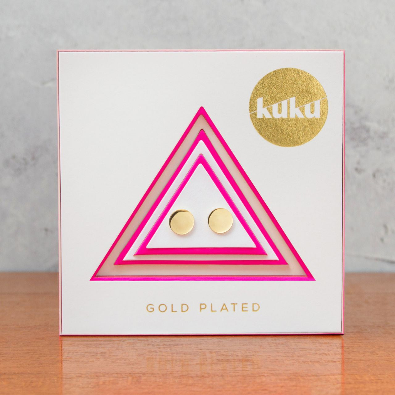 Cercei placate cu aur - plăcuțe