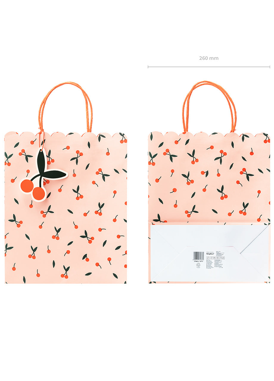 Pungă de cadou cu cireșe