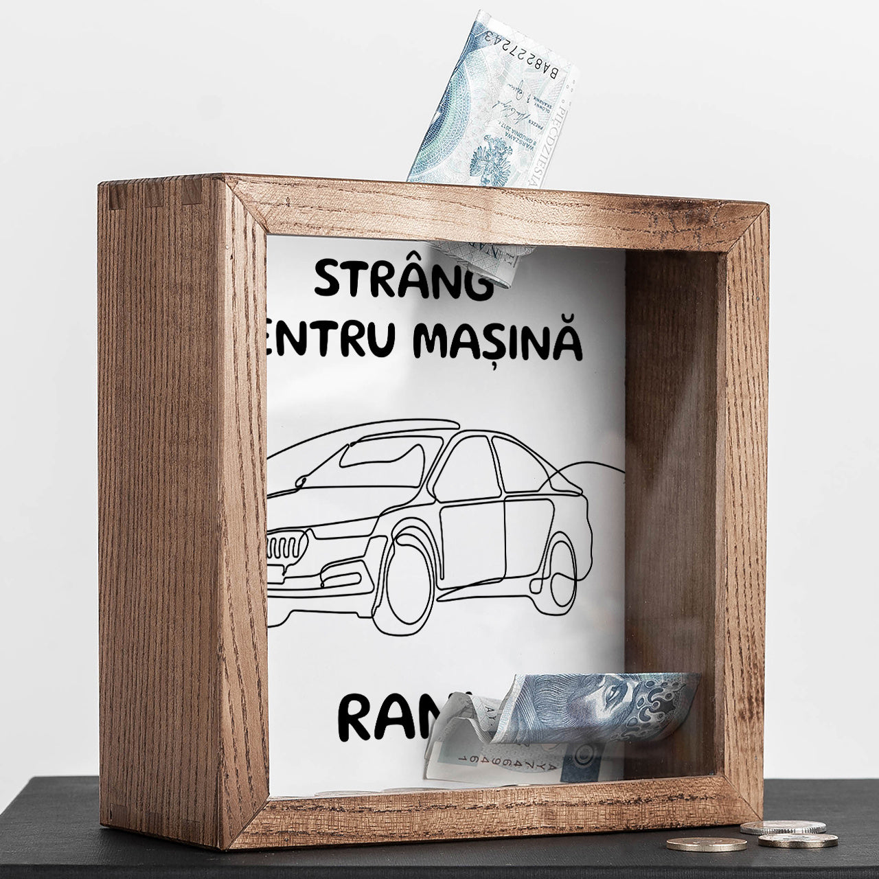 Pușculiță pentru mașină – Strâng pentru mașină