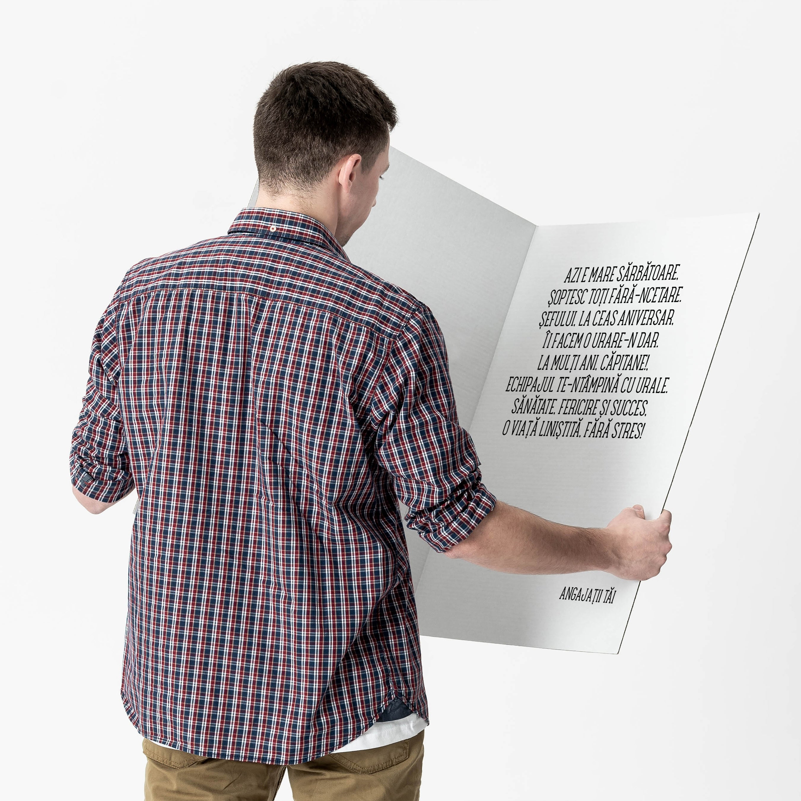 Felicitare XXL pentru șef - Uși deschise