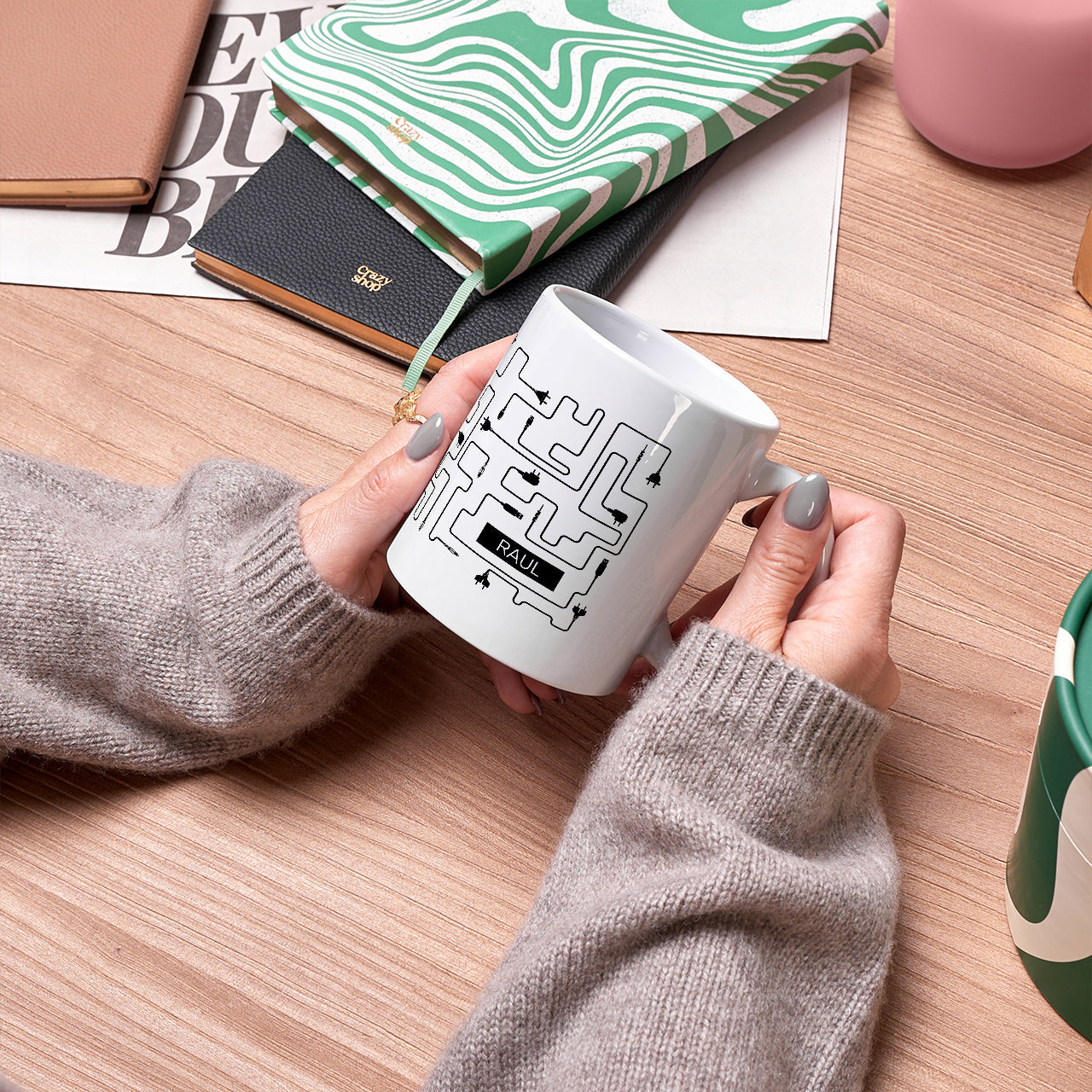 Kubek dla informatyka - U Mnie Działa prezent dla informatyka kubek z nadrukiem personalizowany kubek