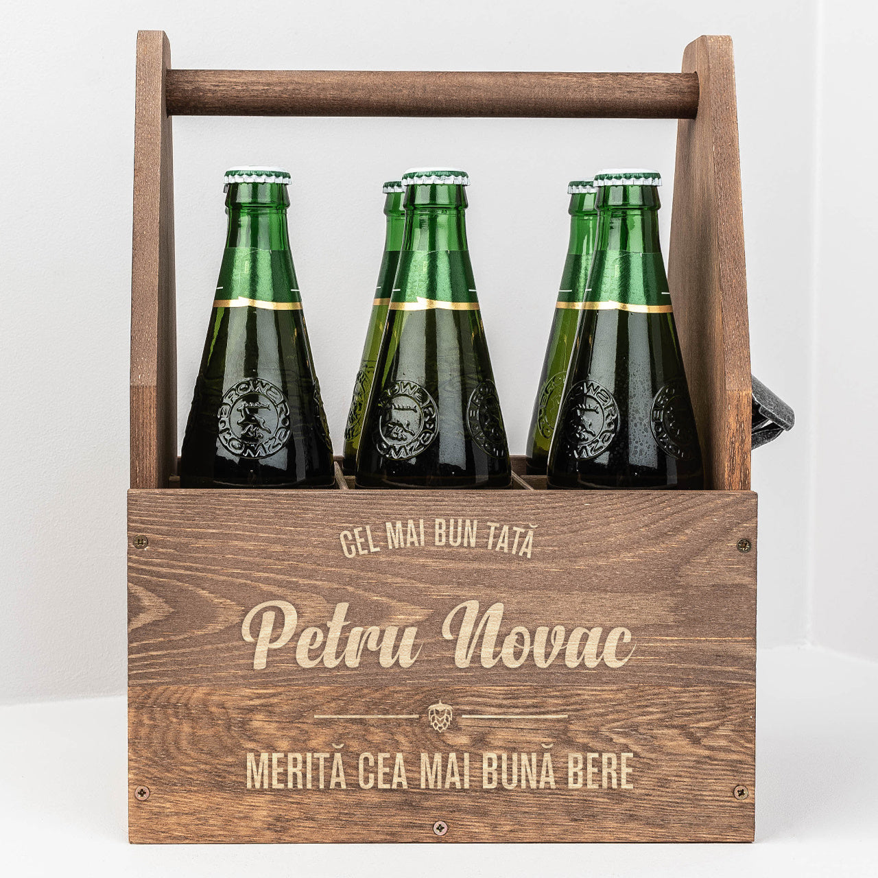 Nosidło grawerowane na prezent dla taty skrzynka na piwo dla taty prezent na Dzień Taty