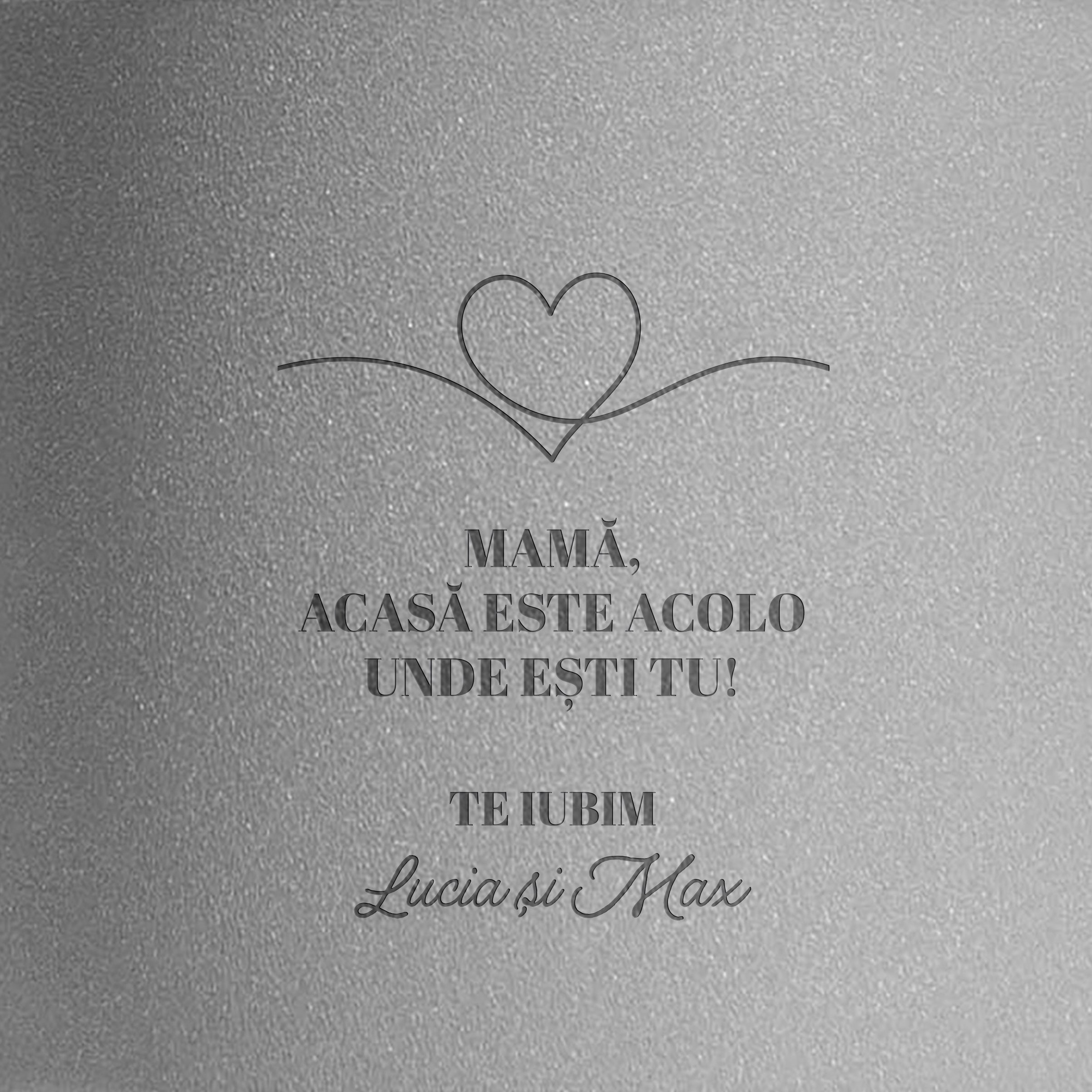 Ghiveci gravat pentru mamă