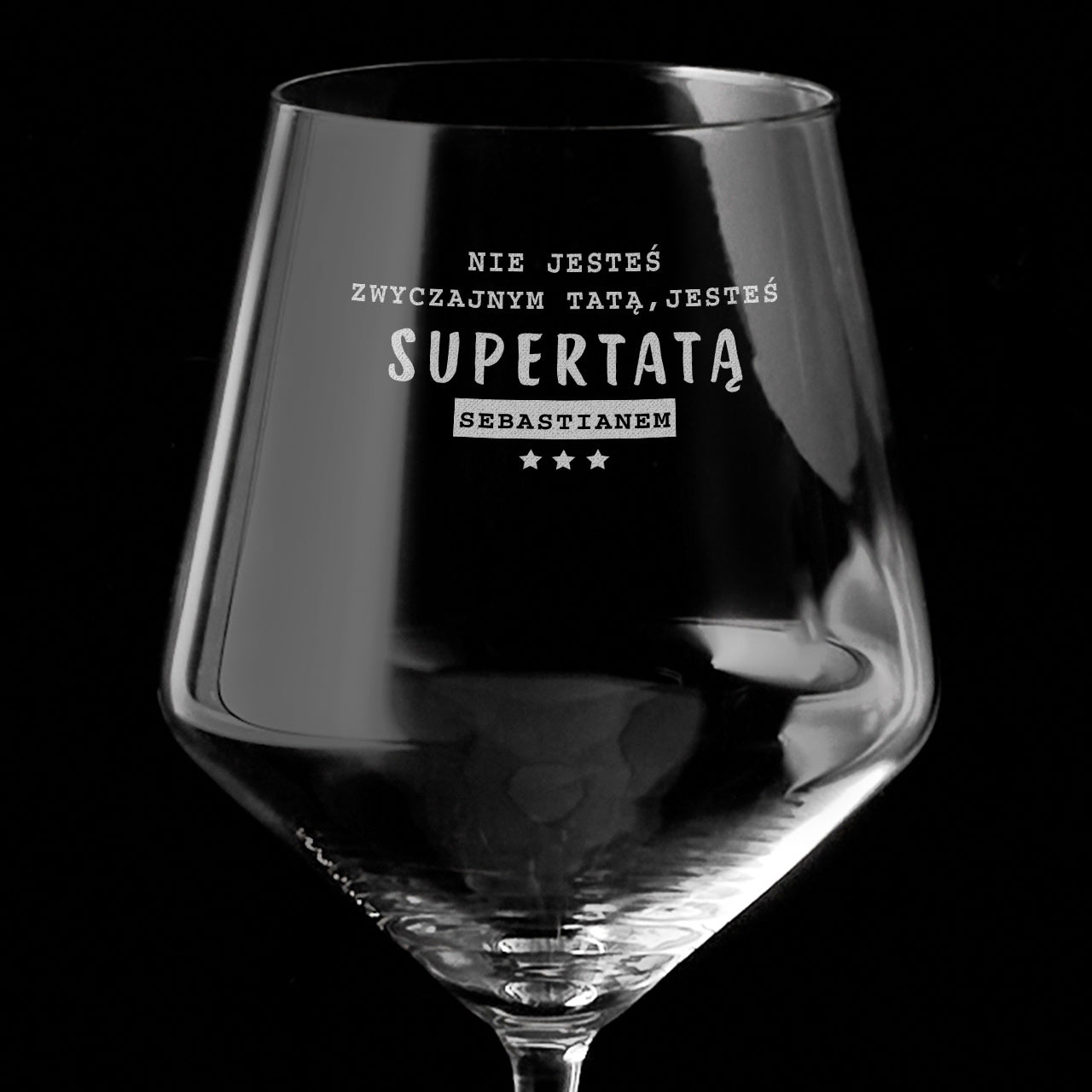 Grawerowany kieliszek dla taty - supertata