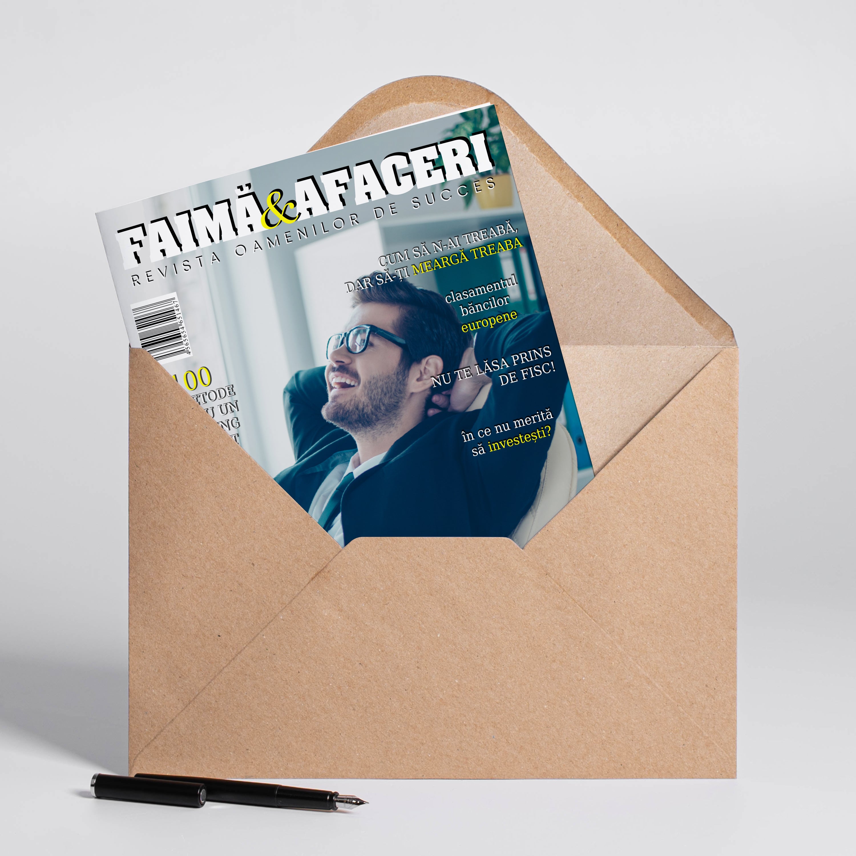 Felicitare A4 Faimă și Afaceri - felicitare pentru colegul de muncă