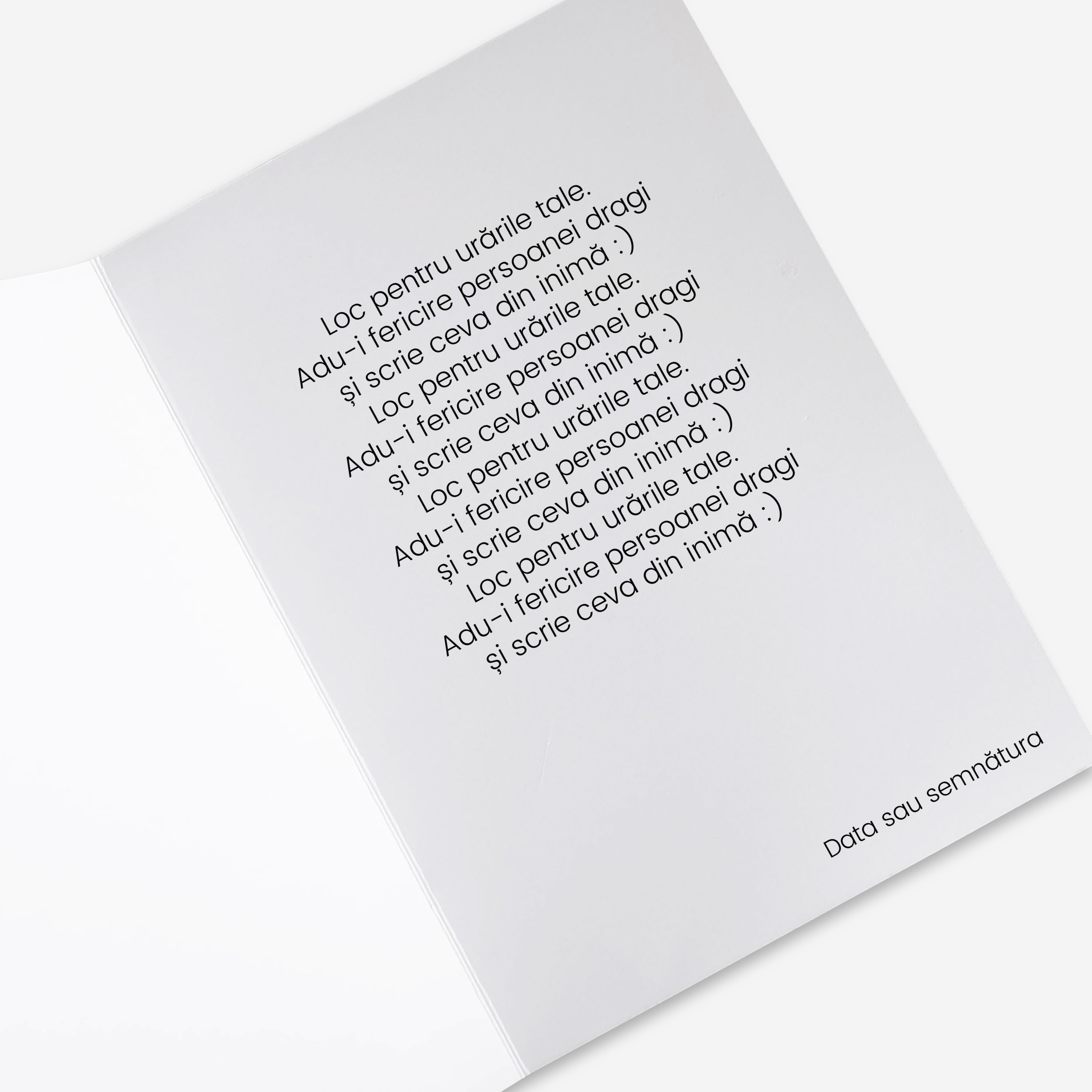 Felicitare cu detalii aurii pentru Ziua Profesorului