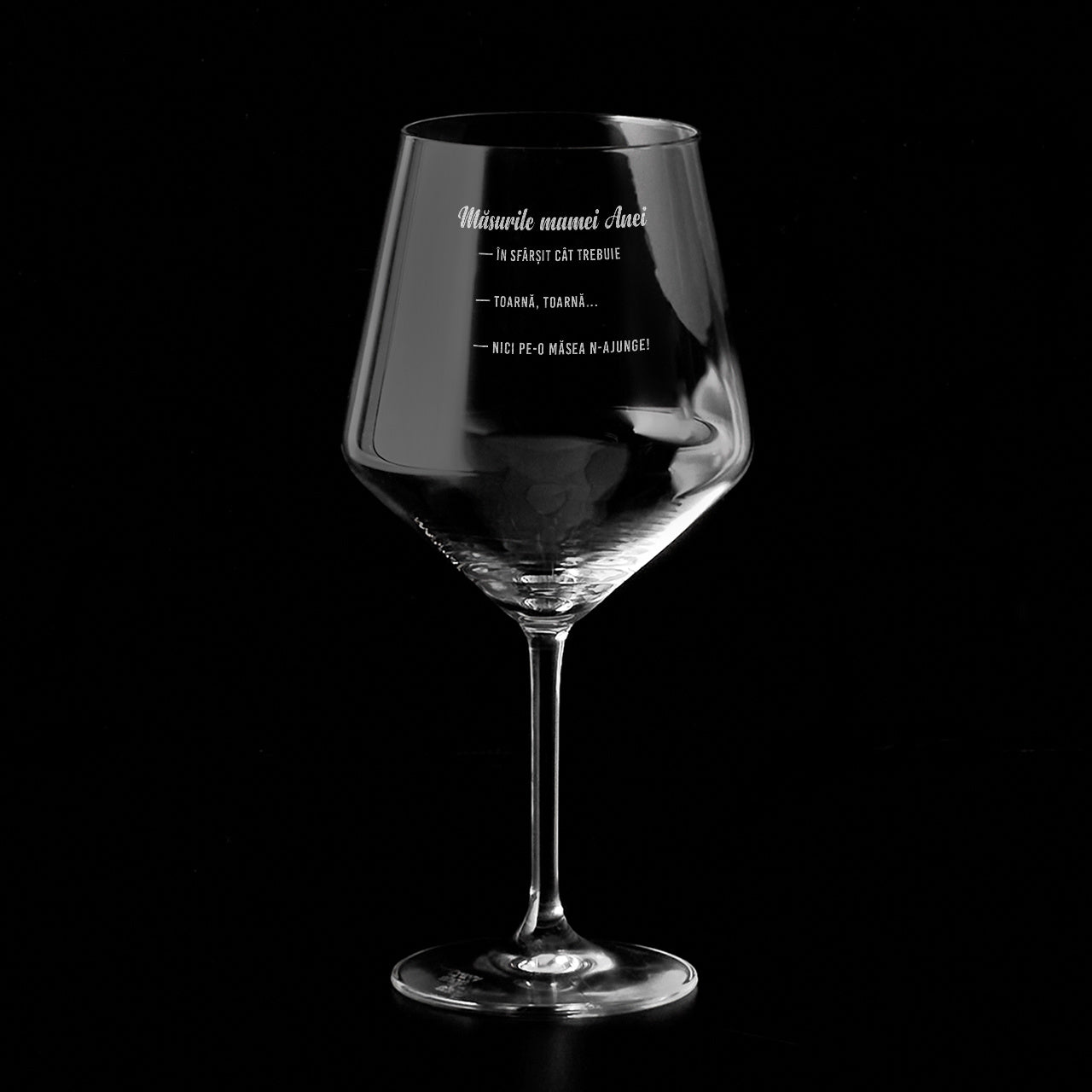 Bardzo duży kieliszek do wina dla mamy - miarka kieliszek na wino z grawerem prezent na dzień mamy