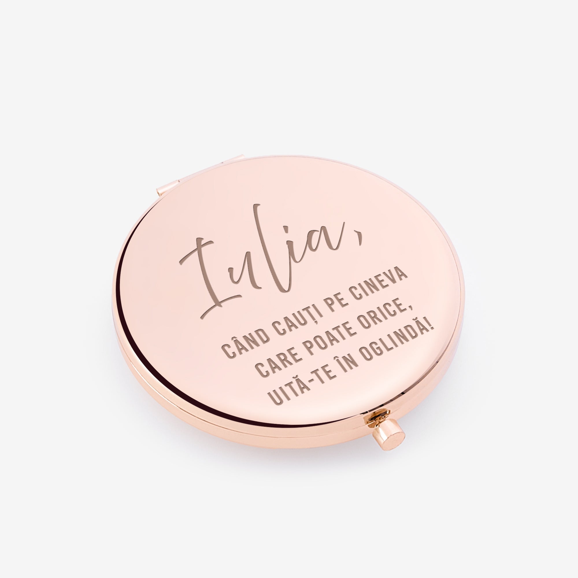 Oglindă personalizată de buzunar - cadou motivațional