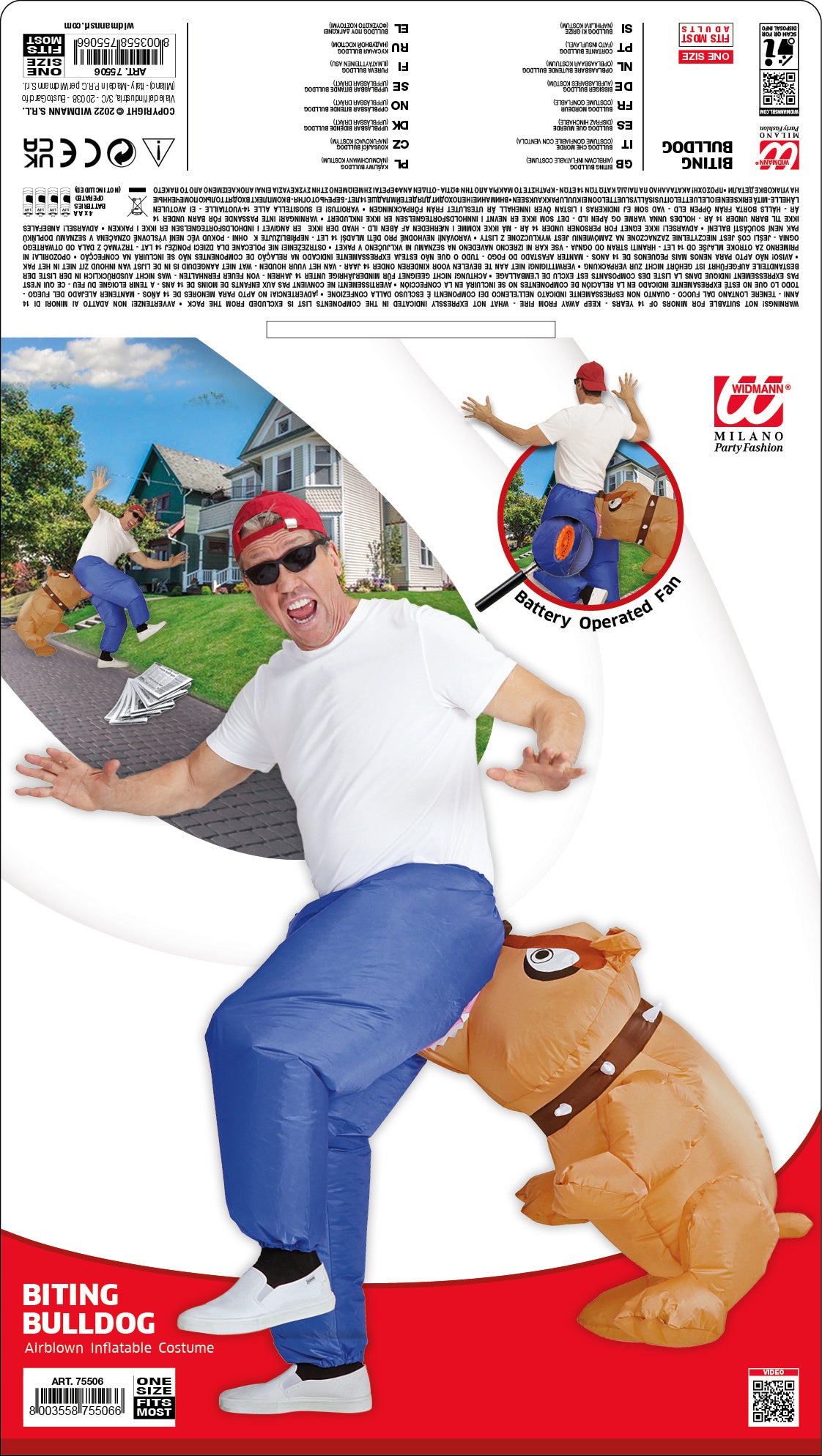 Costum amuzant GRYZĄCY BULDOG gonflabil