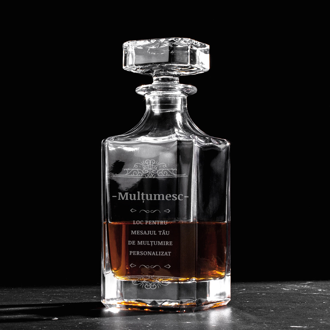 Grawerowana karafka - prezent na podziękowanie karafka na whisky podziękowanie dla rodziców