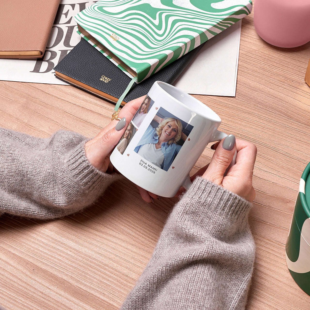 Cană personalizată pentru Ziua Mamei – cu fotografie