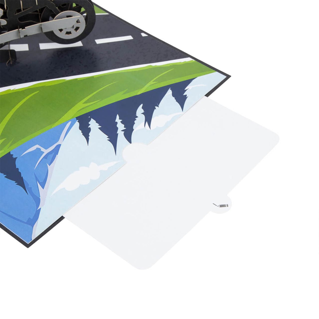 Kartka dla motocyklisty Pop Up kartka urodzinowa dla motocyklisty