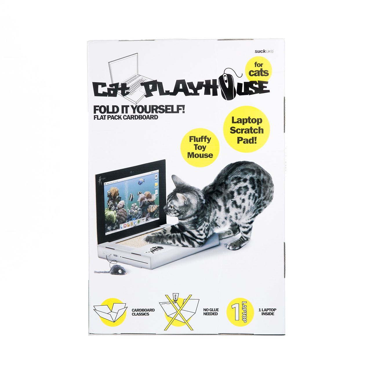 Jucărie din carton pentru pisici - Laptop